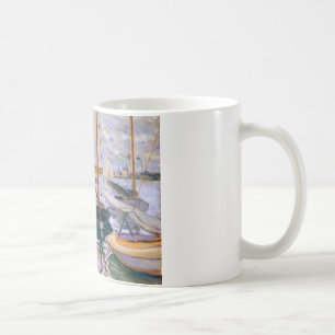 Caneca De Café Claude Monet - Barcos à vela no Sena