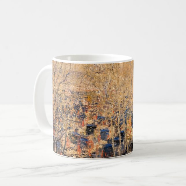 Caneca De Café Claude Monet - Boulevard des Capucines em Paris (Frente Esquerda)