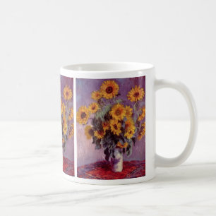 Caneca De Café Claude Monet - buquê dos girassóis