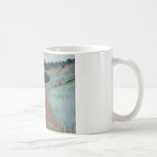 Caneca De Café Claude Monet - campo da papoila em um Givern (Direita)