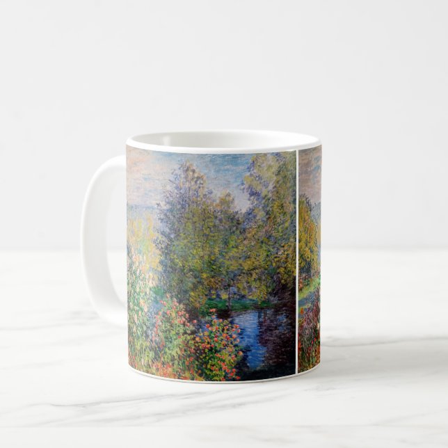 Caneca De Café Claude Monet - Canto do Jardim de Montgeron (Frente Esquerda)