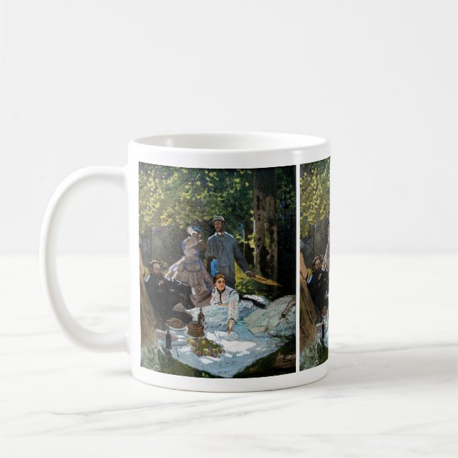Caneca De Café Claude Monet - Luncheon sobre a grama, Painel da D (Esquerda)
