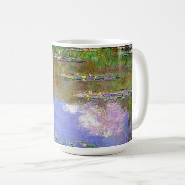 Caneca De Café Claude Monet - Nenúfares, As Nuvens, (Frente Esquerda)