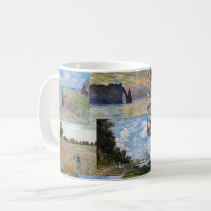Caneca De Café Claude Monet - Patchwork de obras de arte