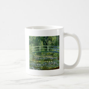 Caneca De Café Claude Monet Water Lily e Ponte Japonesa