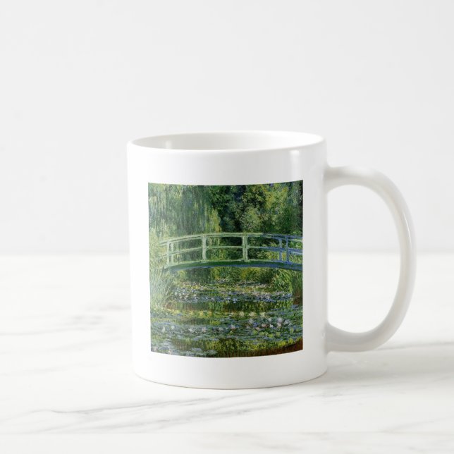 Caneca De Café Claude Monet Water Lily e Ponte Japonesa (Direita)