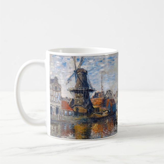 Caneca De Café Claude Monet - Windmill, Amesterdã (Esquerda)
