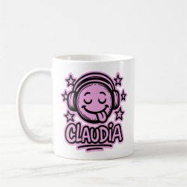 Caneca De Café Claudia Doodle Emoji 3
