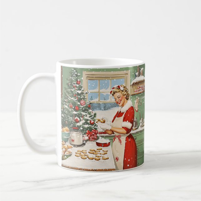 Caneca De Café Claus Holiday Baking Delight (Esquerda)