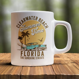Caneca De Café ClearWater Beach Florida Summer Time