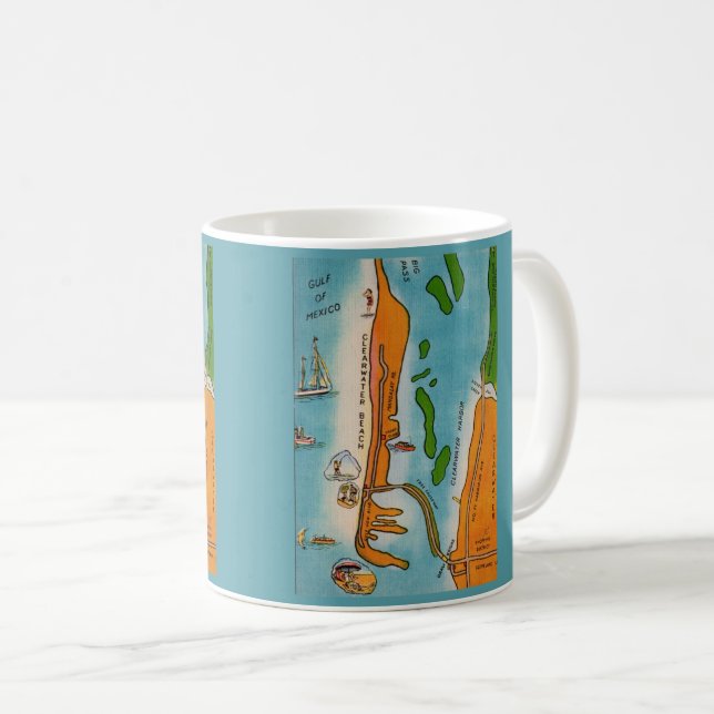 Caneca De Café Clearwater Beach Mug (Frente Esquerda)