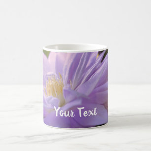 Caneca De Café Clematis Flower Personalizada