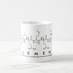 Caneca De Café Clemens peptide name mug
