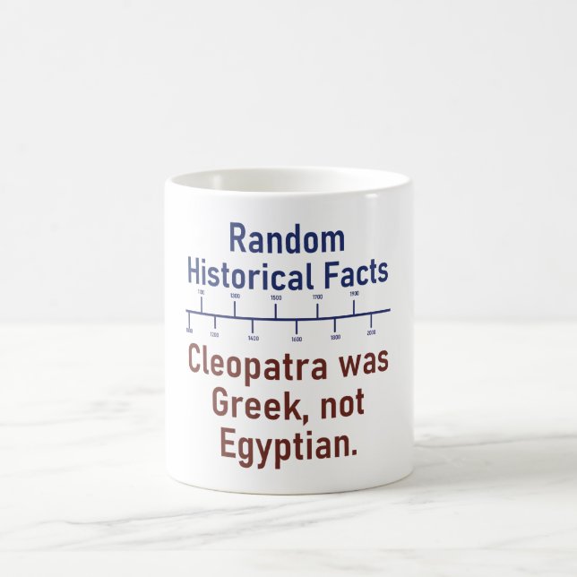 Caneca De Café Cleópatra Era Grego - Fato Histórico (Centro)