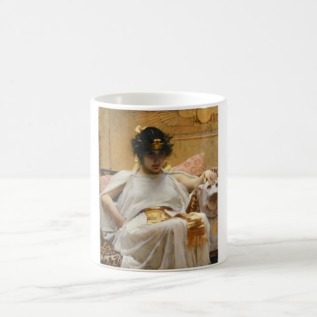 Caneca De Café Cleopatra Waterhouse Art (Centro)