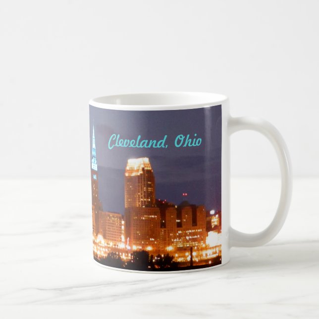 Caneca De Café Cleveland Blues Skyline Mug (Direita)