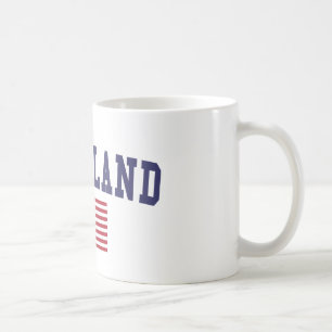 Caneca De Café Cleveland OH EUA Flag