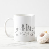 Cleveland, Ohio| Linha Skyline Estilizada da Cidad