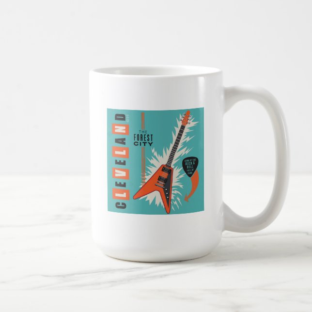 Caneca De Café Cleveland Ohio | Violão elétrico (Direita)