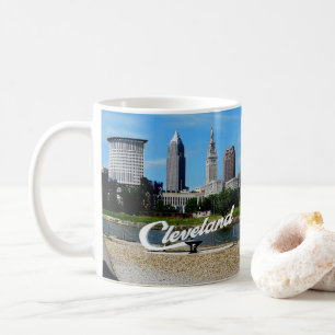 Caneca De Café Cleveland RiverSide Skyline Mug
