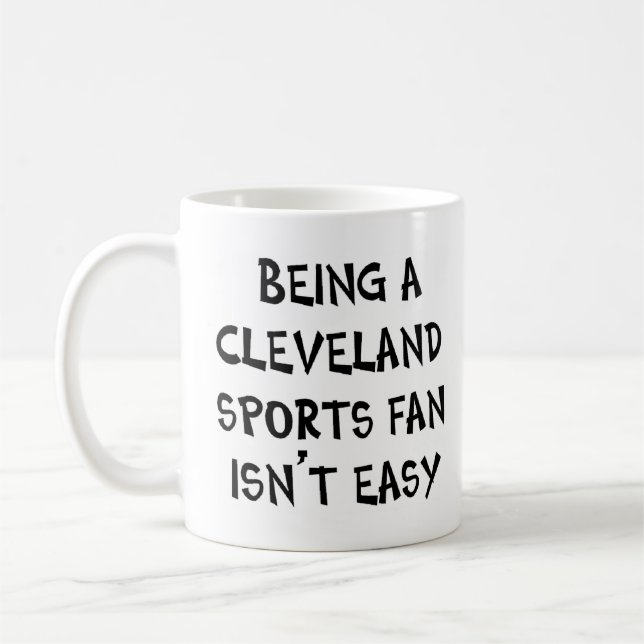 Caneca De Café cleveland sports fan, being (Esquerda)