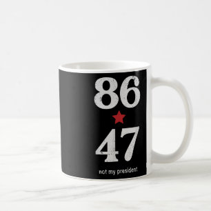 Caneca De Café Clic Estilo Vintage Anos 80 86 47 Anti Trump _1 
