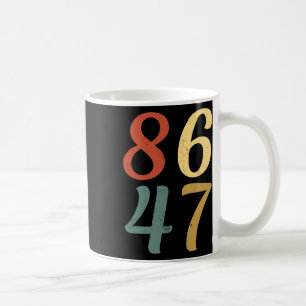 Caneca De Café Clic Estilo Vintage Anos 80 86 47 Anti Trump 8647
