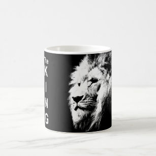 Caneca De Café Cliente Animais Lion Face King Elegante Modelo