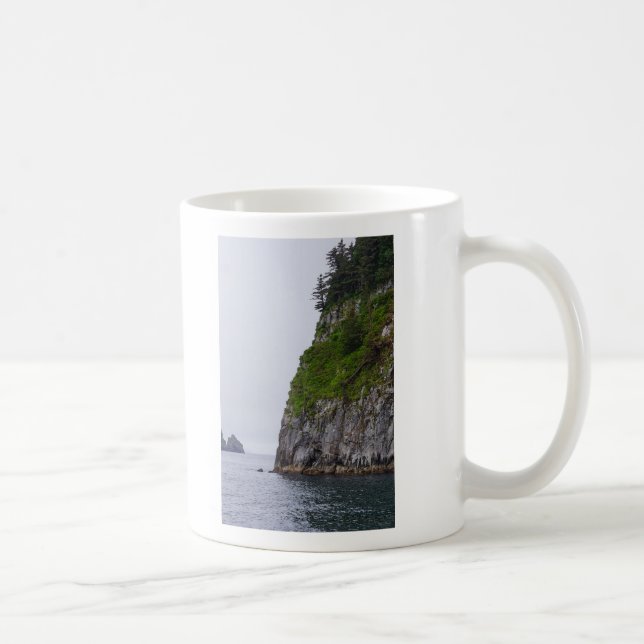 Caneca De Café Cliff No Kenai Painterly (Direita)