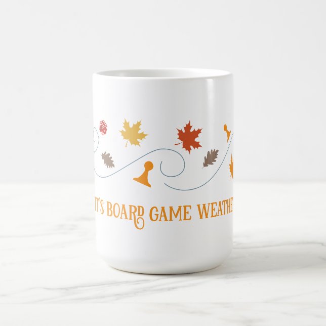 Caneca De Café Clima de Jogo de Tabuleiro de Outono (Centro)