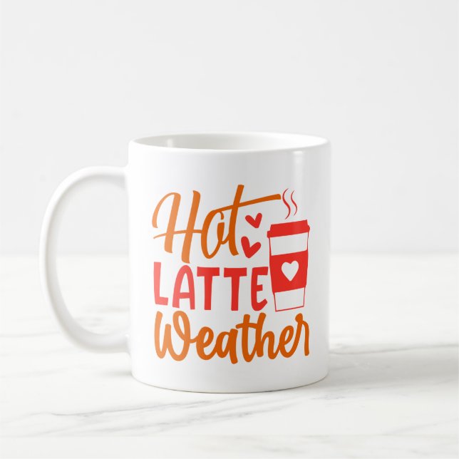 Caneca De Café Clima de Latte Quente (Esquerda)
