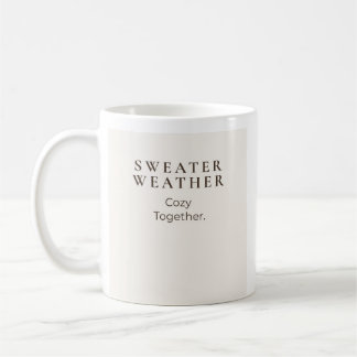 Caneca De Café Clima de Suéter Aconchegante Juntos