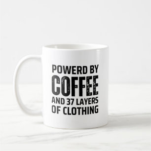 Caneca De Café Clima frio Víblias Mug, Café e tempo