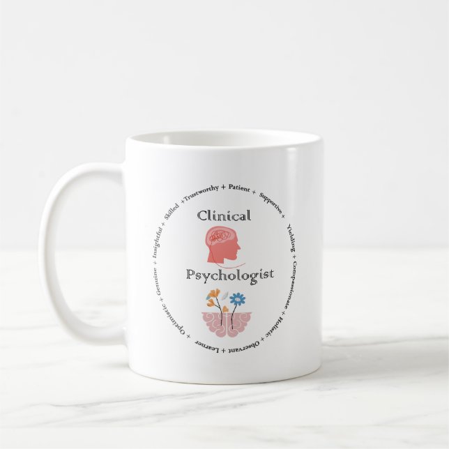 Caneca De Café Clinical Psychologist skills (Esquerda)