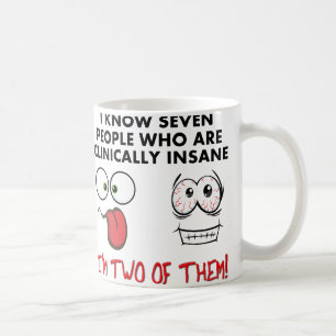 Caneca de Café Clinicamente Louco Duplamente Diver