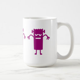Caneca De Café Clipe de Dia das Bruxas de Frankenstein Roxo