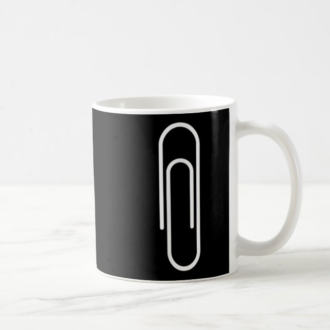 Caneca De Café Clipe de papel, Engraçado, Piadas, Sarcástico  (Direita)