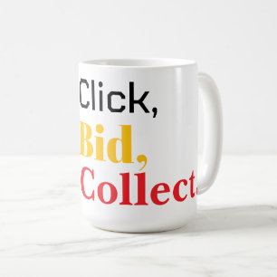 Caneca De Café Clique, Licite, Colecione. Livro