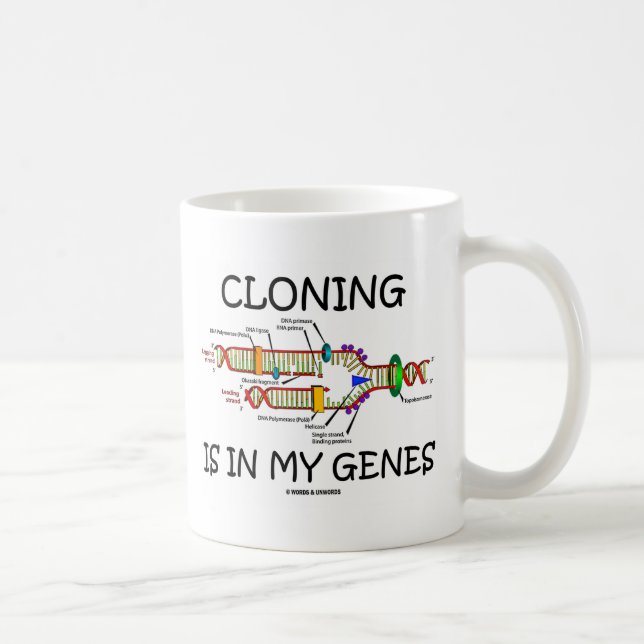 Caneca De Café Clonagem Está Em Meus Genes (Direita)