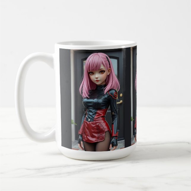 Caneca De Café Clone Cyborg Girl (Esquerda)