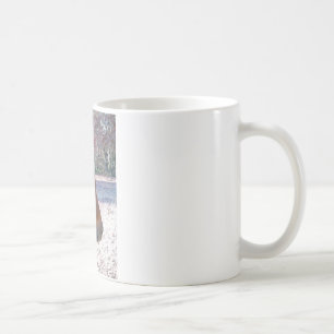 Caneca De Café Close de cavalo marrom, pequeno pônei marrom