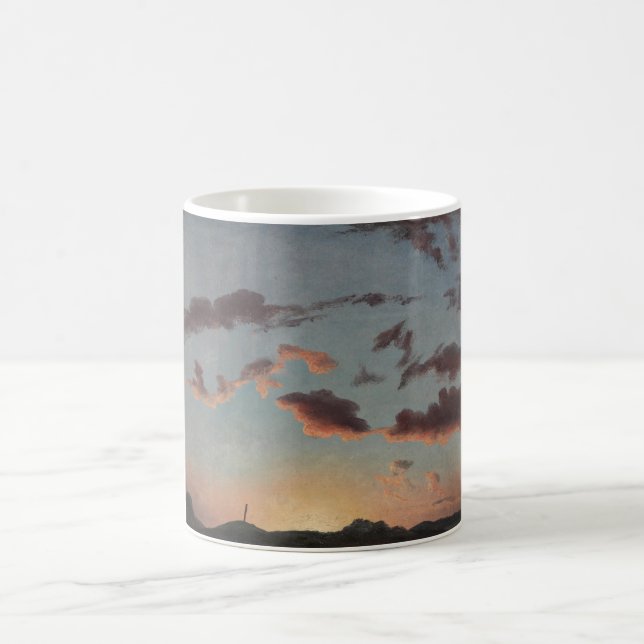 Caneca De Café Cloud Study (Clouds in Sky) (por Knud Baade) (Centro)