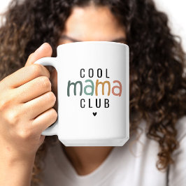 Caneca De Café Clube da Mamãe Legal Divertida, Presente de Mãe