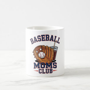 Caneca De Café Clube das Mães de Beisebol Dia das Mães