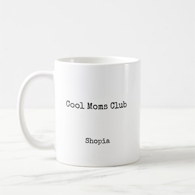 Caneca De Café Clube das Mães Incríveis Personalizado (Esquerda)