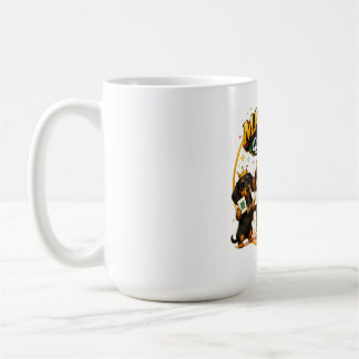 Caneca De Café Clube das Rainhas do Mahjong Dachshunds Fofos