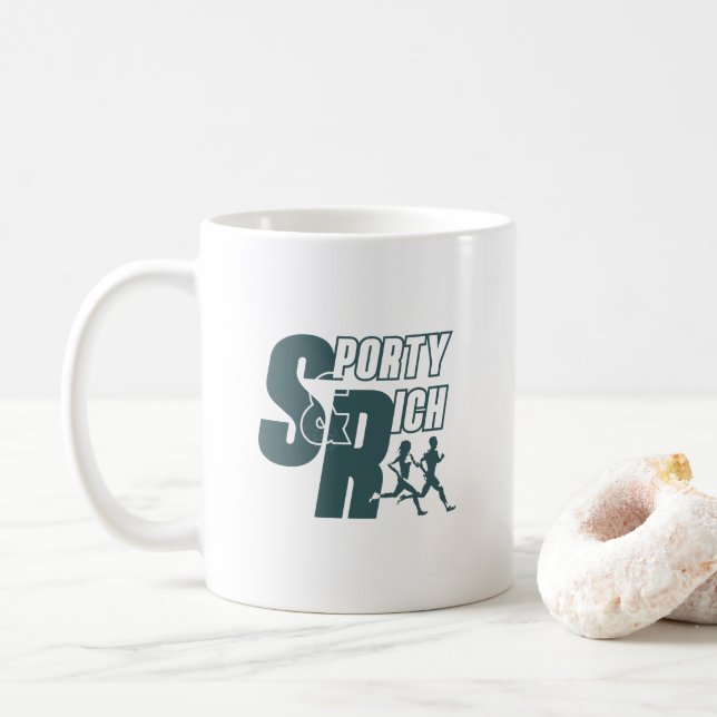 Caneca De Café Clube de Bem-Estar Retrô Moda Esportiva | #11 Clás (Com Donut)
