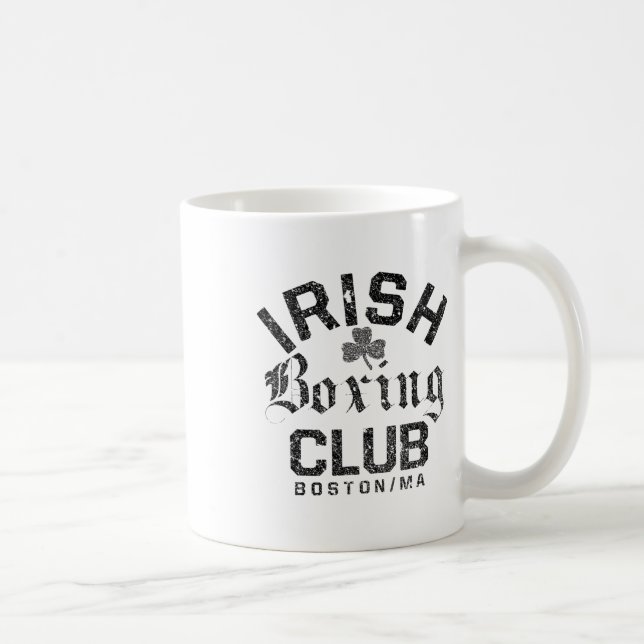 Caneca De Café Clube de Boxe Irlandês - Boston Machusetts (Direita)
