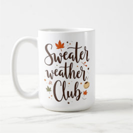 Caneca De Café Clube de Clima de Suéter Personalizado
