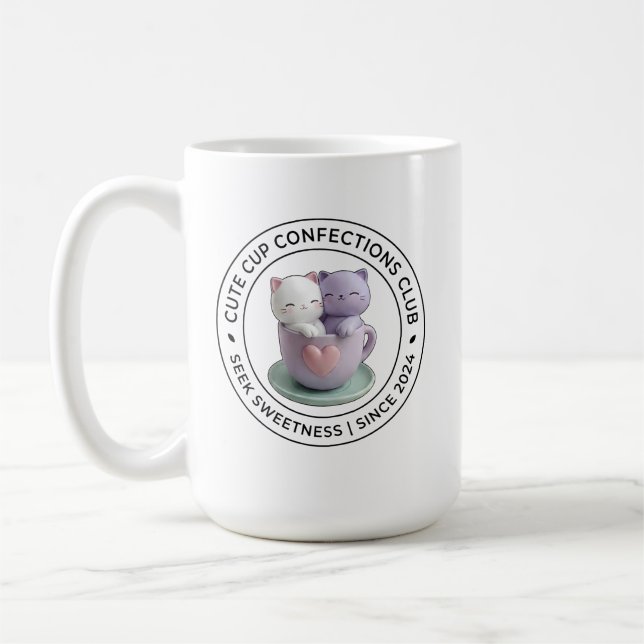 Caneca de Café Clube de Confeções de Xícara Fofa G (Esquerda)